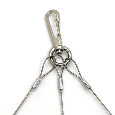 Wiązka z liny ze stali nierdzewnej, liny z ściany, koszyk z kwiatami