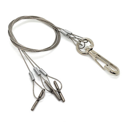 Wiązka z liny ze stali nierdzewnej, liny z ściany, koszyk z kwiatami