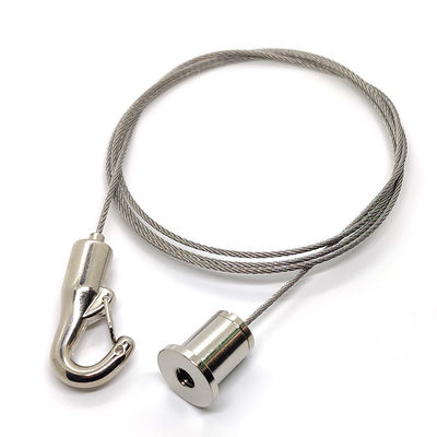 Strop Światło zawieszenie kablu liny drutu regulowalna długość z sprężyny hak akustyczny panel system