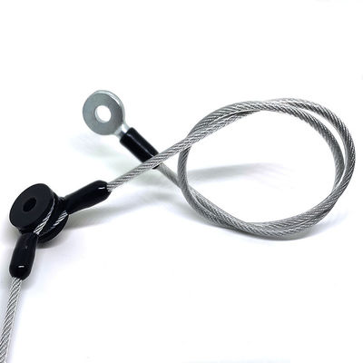 Zestawy liny drukowanej na zamówienie pokryte PVC przezroczyste liny kablowe Tether pas bezpieczeństwa