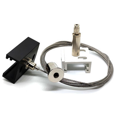 Klipsy aluminiowe do szyny XTSC z mosiężnym uchwytem kablowym do zawieszania oświetlenia