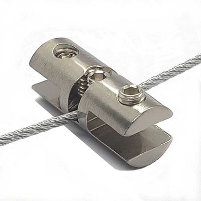 Nowy, gorąco sprzedawany zacisk szklany do mocowania ekspozycji do systemu ekspozycji kablowej