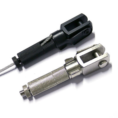 Adjustable Cable Suspension Kits Wire Gripper Ceiling Fixing Top Panel Clamp