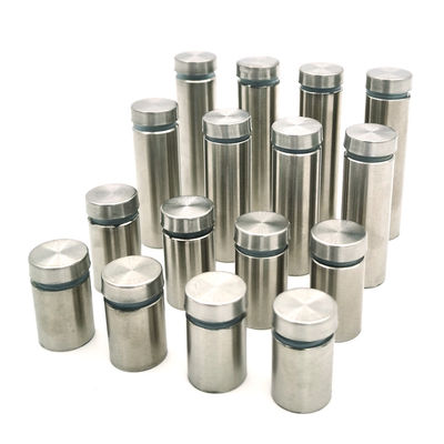 Stal nierdzewna Akryl Szkło Klips Dystansowy Gwintowany Stojak na Szyld do Reklamy na Panelu Szklanym