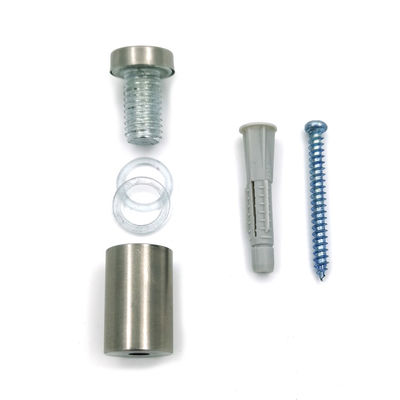 Stal nierdzewna Akryl Szkło Klips Dystansowy Gwintowany Stojak na Szyld do Reklamy na Panelu Szklanym