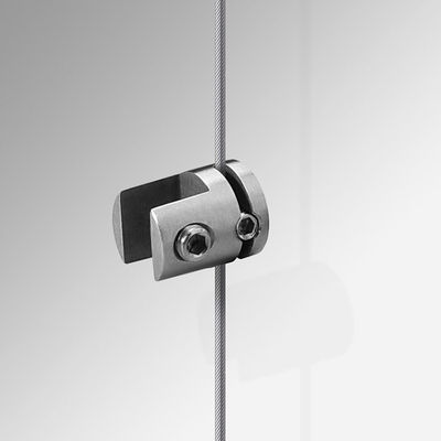 Frame Supports Glass Brass Standoff Fittings Retail Wall Display Systems For 6mm Rod