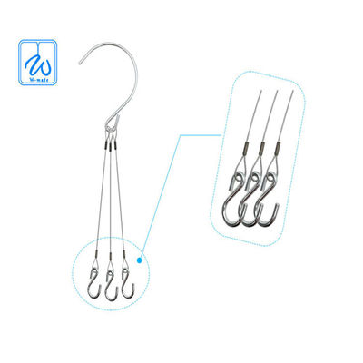 Przenośne zestawy zawieszające z włókien stalowych o długości trzech stóp do garnków kwiatowych