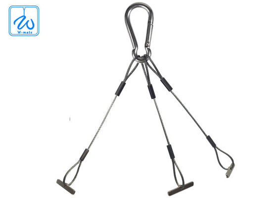 Przenośne zestawy zawieszające z włókien stalowych o długości trzech stóp do garnków kwiatowych