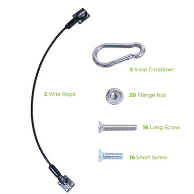 Winylowe powlekane liny z stali nierdzewnej