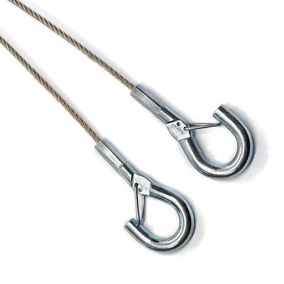 Zestaw wieszaka przegubowego w kształcie litery V, lina stalowa ocynkowana 2MM ze stali nierdzewnej z karabińczykiem do oświetlenia