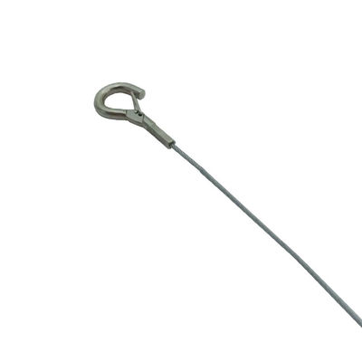 Zawiesie z liny stalowej z hakiem do oświetlenia i wieszania