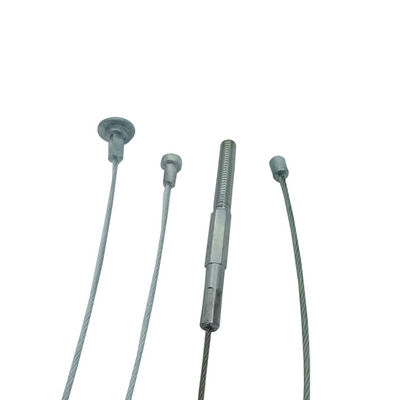 Ocynkowana lina stalowa 1,5 mm z główką cynkową do konstrukcji wiszących