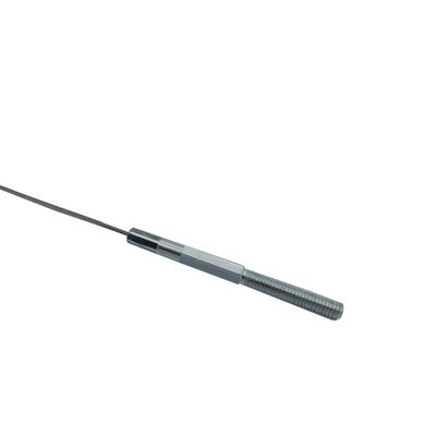 Niestandardowe szpilki gwintowane 7x7 z łbem, ocynkowana stalowa lina do kabla zabezpieczającego