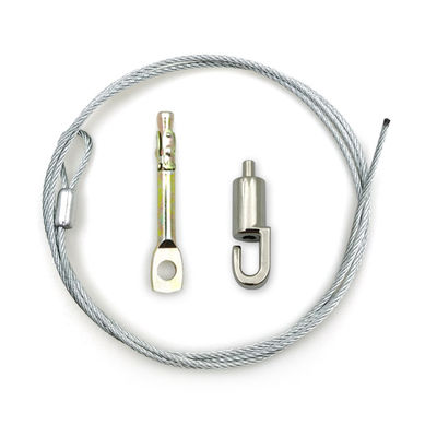 Zawieszenie z regulowanym wspornikiem, regulowany hak, uchwyt do drutu