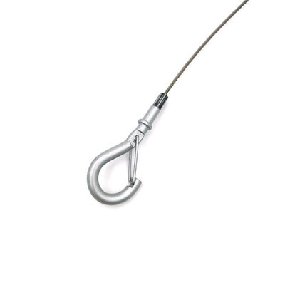 Looping Cable Gripper With A Snap Hook Hanging Wire Systems For Ventilation Duct Suspension Wire Kits