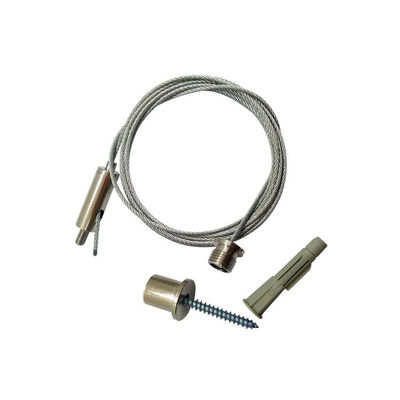 Zestaw oświetlenia zawieszenia kablowego ze stali nierdzewnej dla sufitów