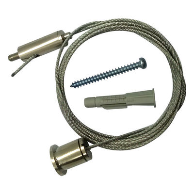 Zestaw oświetlenia zawieszenia kablowego ze stali nierdzewnej dla sufitów