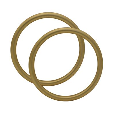 Matowe złote anodowane aluminiowe pierścienie do zawiesia regulowane