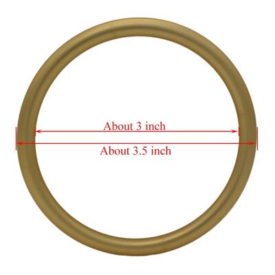 Matowe złote anodowane aluminiowe pierścienie do zawiesia regulowane