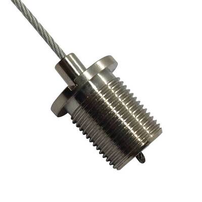 Zatwierdzone jakościowo klipsy kablowe Faston 18mm, chwytaki do liny stalowej pod kątem 90 stopni do użytku zewnętrznego