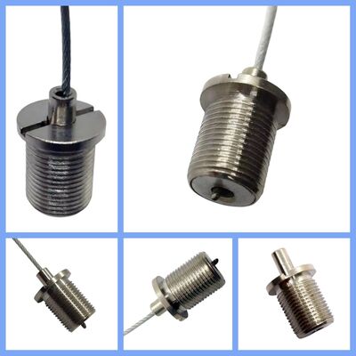 M10 Męski przędzany miedziany uchwyt do kabli miedzianego zestaw zawieszenia Klip na linę drutową do części LED