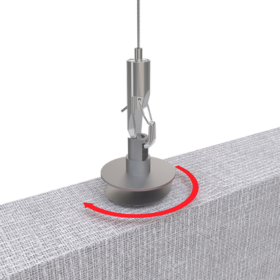 Regulowalny zestaw zawieszający z metalu Akustyczny panel System zawieszenia niestandardowy przyczepka kablowa Hak certyfikowany ISO9001 Niestandardowe wykończenie powierzchni