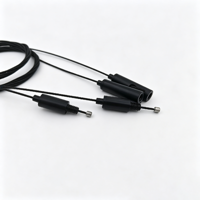Factory OEM Custom Black Adjustable Cable Gripper Complete Brass Wire Rope EDP Coated Indoor Ceiling Lamp Suspension Accessory