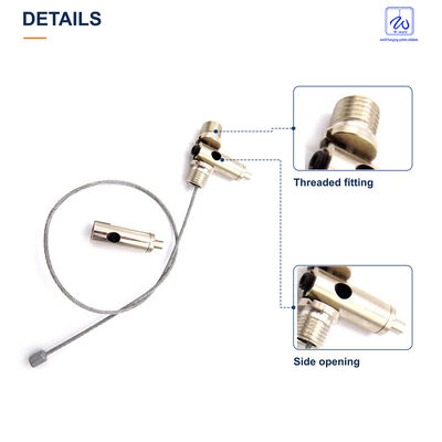 Cable Suspension Set with Side-Exit Gripper and Threaded Joint