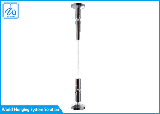 System wieszania obrazów od ściany do podłogi, dostosowana długość / średnica zewnętrzna, obciążenie robocze 50 kg