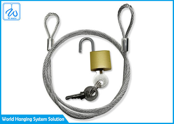 Przeciwwłamaniowa sprężyna przedłużająca linkę zabezpieczającą, zestaw ze stalowej linki nierdzewnej odpornej na zerwanie