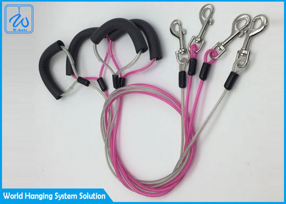 Stalowe zawieszenie, linia trakcyjna dla zwierząt domowych, odporna na ugryzienia, wytrzymały kabel do wiązania psów.