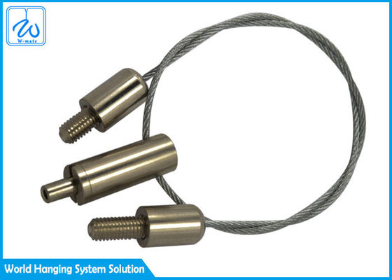 Steel Wire Cable Grippers Herringbone Suspension Kit For Ceiling Lights Chandeliers