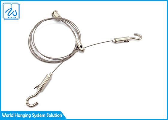 Brass + Steel Wire Suspension Systems , Ceiling Light Cable Kit For Lighting