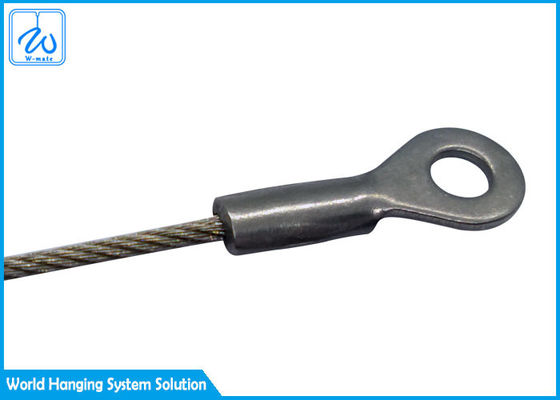 Braided Steel Wire Rope Sling Safety Rope With Hook For Flower Hanging