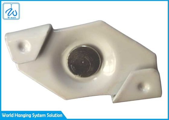 Białe klipsy do sufitu podwieszanego, klipsy do mocowania oświetlenia szynowego