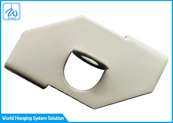 Białe klipsy do sufitu podwieszanego, klipsy do mocowania oświetlenia szynowego