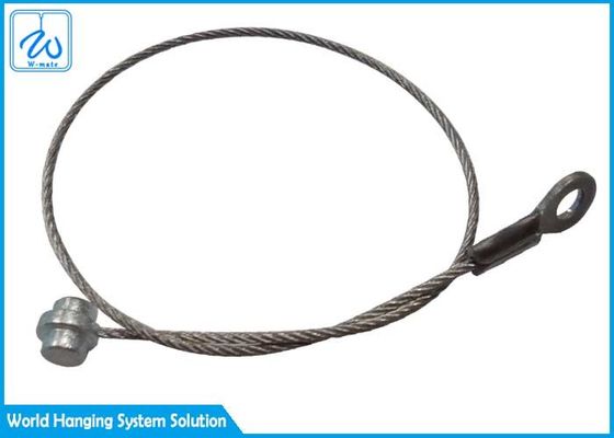 Galvanized Wire Rope Lanyard With Eyelet End Fitting For Hanging Ceiling Light