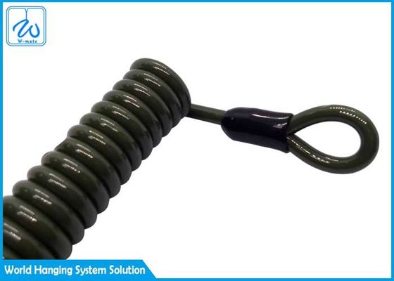 Przewód bezpieczeństwa sprężynowy z PVC z nakładką na zamówienie