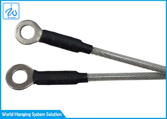 Linka stalowa ocynkowana 7x19 1,2mm z okiem do kołka