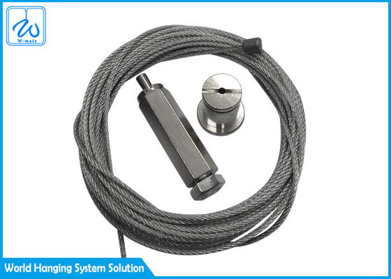Zestaw zawieszający kable stalowe zgalwanizowane do samolotów do instalacji oświetlenia