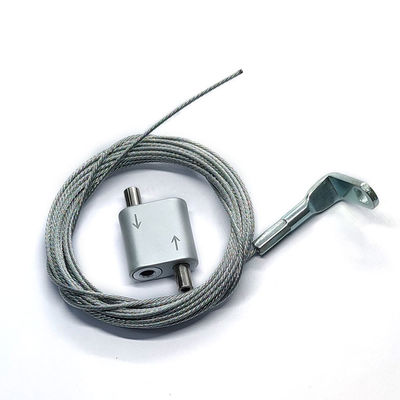 Aluminiowy dwukierunkowy chwytak pętlowy do systemu zawieszania kabli oświetlenia LED