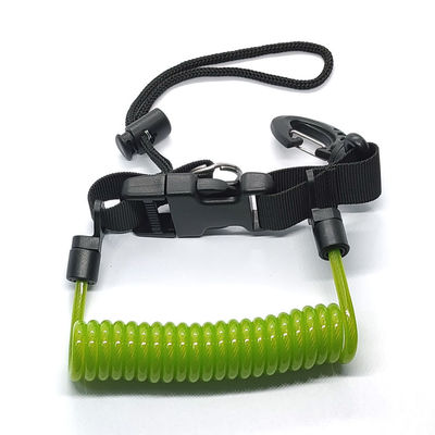 Węzeł do nurkowania Spiral Spring Coil Lanyard klucz pierścień bungee sznurek narzędzie nadgarstka bezpieczeństwo sznurek