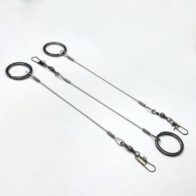 Czarny drut ze stali nierdzewnej Wyroby do liny Wieszący hak Narzędzia połowowe Bezpieczeństwo