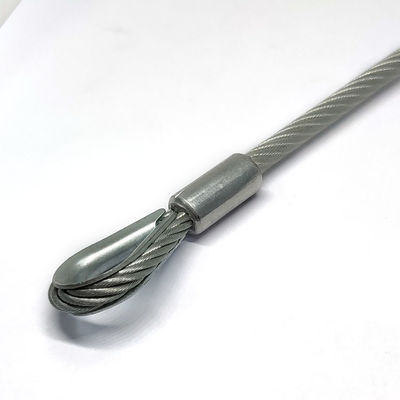 Zestaw sznurowadła do użytku zewnętrznego z pokryciem ze stali nierdzewnej z PVC z końcem hakem