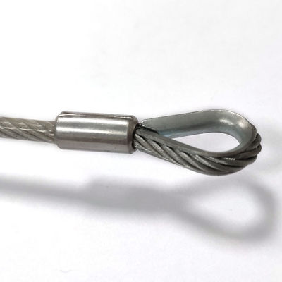 Zestaw sznurowadła do użytku zewnętrznego z pokryciem ze stali nierdzewnej z PVC z końcem hakem