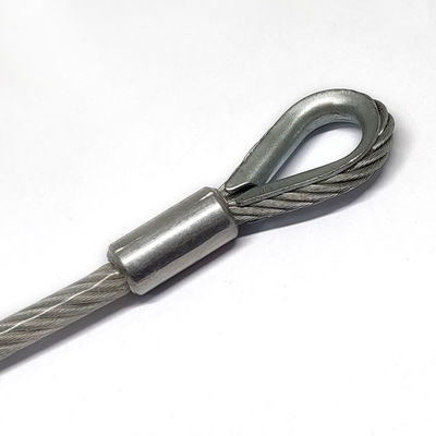 Zestaw sznurowadła do użytku zewnętrznego z pokryciem ze stali nierdzewnej z PVC z końcem hakem