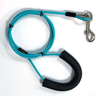 PVC pokryty kabel Pet Leash Dog Tie Out Stake And Tie Out Cable dla psów do 90 funtów