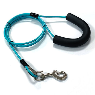PVC pokryty kabel Pet Leash Dog Tie Out Stake And Tie Out Cable dla psów do 90 funtów