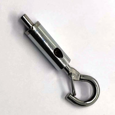 Niestandardowy zestaw do zawieszania z klipsem linowym, hakiem lotniczym z mosiądzu i uchwytem kablowym do systemu wystawienniczego