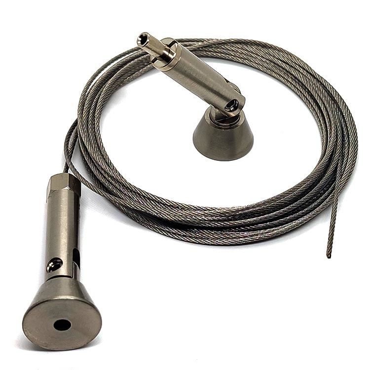 Najwyższej jakości Wire Ceiling Gripper Cable Fastening Curtain Tensioner z śrubą i kotwicą